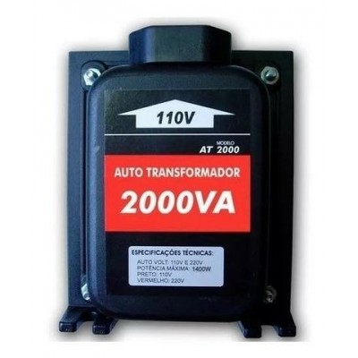 Auto Transformador Conversor 2000va (1400 Watts) 110v E 220v bivolt